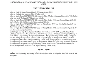 Quyết định 834/QĐ-TTg phê duyệt quy hoạch tổng thể di dân, tái định cư Dự án thủy điện Bản Chát