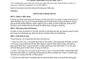 Luật trách nhiệm bồi thường của Nhà nước 2009 35/2009/QH12