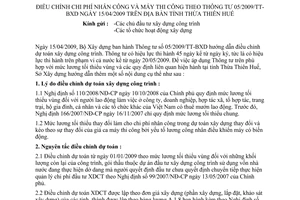 Công văn 551/SXD-QLXD hướng dẫn Thông tư 05/2009/TT-BXD