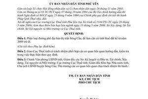 Quyết định 1158/QĐ-UBND  phân loại đường phố địa bàn thị trấn Sông Cầu