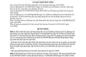 Quyết định 31/2009/QĐ-UBND điều chỉnh mức phụ cấp hàng tháng cán bộ không chuyên trách xã, phường, thị trấn tỉnh Tây Ninh
