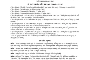 Quyết định 16/2009/QĐ-UBND quy định chính sách khuyến khích, hỗ trợ đầu tư phát triển tàu du lịch sông Hàn tuyến sông địa bàn Đà Nẵng