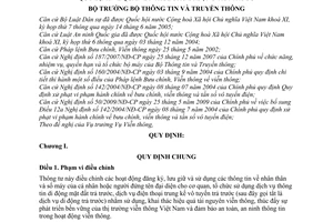 Thông tư 22/2009/TT-BTTTT quản lý thuê bao di động trả trước