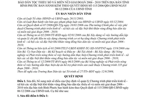 Quyết định 20/2009/QĐ-UBND sửa đổi quản lý Chương trình phát triển kinh tế - xã hội các xã đặc biệt khó khăn vùng đồng bào dân tộc thiểu số