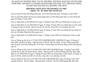 Nghị quyết 09/2009/NQ-HĐND số lượng mức phụ cấp cán bộ không chuyên trách xã