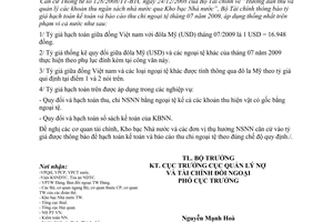 Thông báo 193/TB-BTC tỷ giá hạch toán ngoại tệ tháng 07/2009