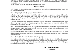 Quyết định 1513/QĐ-UBND công bố bộ thủ tục hành chính chung