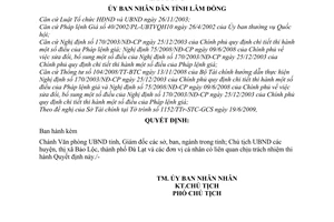 Quyết định 62/2009/QĐ-UBND quản lý Nhà nước giá trên địa bàn tỉnh Lâm Đồng