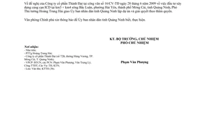 Công văn  4506/VPCP-KTTH đầu tư thành lập cảng ICD