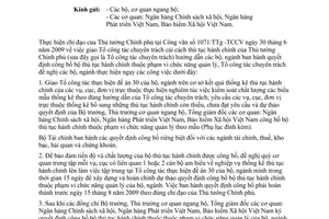 Công văn 120/CCTTHC ban hành quyết định công bố bộ thủ tục hành chính thuộc phạm vi chức năng quản lý của các bộ, ngành