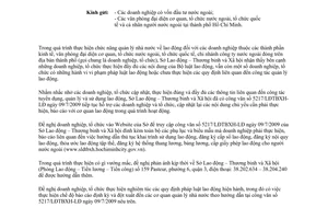 Công văn 5238/LĐTBXH-LĐ hướng dẫn thực hiện các nội dung liên quan đến pháp luật lao động