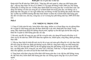 Công văn 5788/BGDĐT-KTKĐCLGD hướng dẫn nhiệm vụ khảo thí kiểm định chất lượng