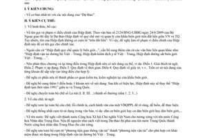 Công văn 4709/BGTVT-HTQT đóng góp ý kiến dự thảo Hiệp định về Quy chế mở và quản lý cửa khẩu