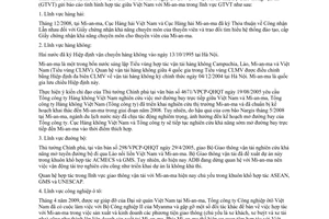 Công văn 4710/BGTVT-HTQT báo cáo hợp tác phục vụ cuộc họp tham khảo chính trị lần thứ 5 Việt Nam – Mi-an-ma