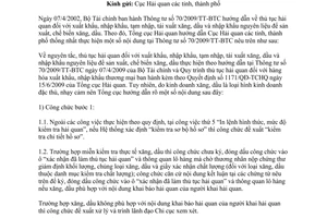 Công văn 4830/TCHQ-GSQL hướng dẫn nội dung Thông tư 70/2009/TT-BTC