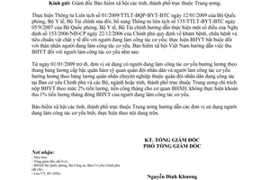 Công văn 2352/BHXH-BT hướng dẫn thu bảo hiểm y tế đối với người làm công tác cơ