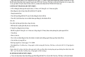 Công văn 2337/BVHTTDL-KHCNMT thông báo tuyển chọn tổ chức chủ trì, cá nhân chủ nhiệm đề tài 2010