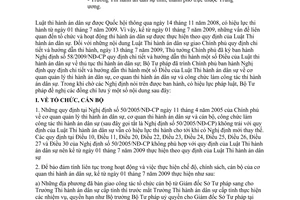 Công văn 2315/BTP-THA áp dụng quy định pháp luật