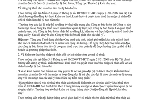 Công văn  2965/TCT-TNCN chính sách thuế thu nhập cá nhân đại lý bảo hiểm