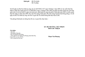 Công văn 5048/VPCP-KTTH hướng dẫn thực hiện Nghị quyết 32/2009/QH12 của Quốc hội  thuế thu nhập cá nhân