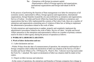 Official Dispatch No. 5217/LDTBXH-LD Concerning the guidance for implementation