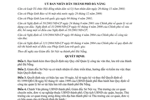 Quyết định 18/2009/QĐ-UBND quy chế quản lý công tác văn thư lưu trữ Đà Nẵng