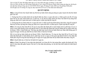 Quyết định 1979/QĐ-UBND công bố Bộ thủ tục hành chính chung