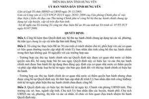Quyết định 1206/QĐ-UBND bộ thủ tục hành chính chung áp dụng tại cấp xã