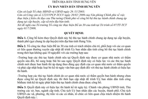 Quyết định 1205/QĐ-UBND bộ thủ tục hành chính chung