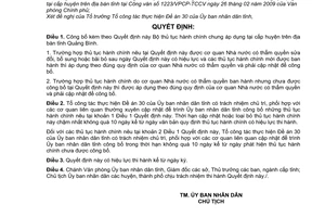 Quyết định 1582/QĐ-UBND công bố Bộ thủ tục hành chính chung