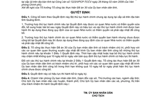 Quyết định 1583/QĐ-UBND công bố Bộ thủ tục hành chính chung