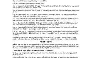 Quyết định 45/2009/QĐ-UBND sửa đổi 135/2007/QĐ-UBND kiến trúc nhà liên kế khu đô thị hiện hữu địa bàn thành phố Hồ Chí Minh