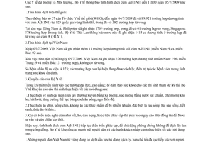 Thông báo 1134/TB-DPMT tình hình dịch cúm A H1N1