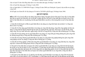 Quyết định 1529/QĐ-UBND 2009 quyết định đầu tư xây dựng công trình vốn ngân sách Bến Tre