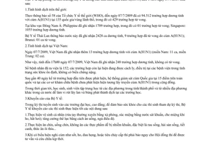 Thông báo 1162/TB-DPMT tình hình dịch cúm A  H1N1