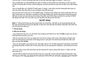 Nghị quyết 04/2009/NQ-HĐND thăm dò khai thác chế biến khoáng sản Đồng Tháp