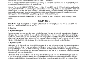 Quyết định 1866/QĐ-UBND 2009 Chương trình hỗ trợ giảm nghèo nhanh bền vững Tân Sơn Phú Thọ 2009 đến 2020