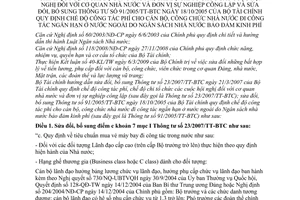 Thông tư 142/2009/TT-BTC sửa đổi 23/2007/TT-BTC 91/2005/TT-BTC công tác phí cán bộ công chức nhà nước công tác ngắn hạn ở nước ngoài