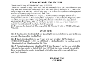 Quyết định 100/2009/QĐ-UBND Quy chế phối hợp nhiệm vụ quản lý nhà nước trong các Khu công nghiệp tỉnh Bắc Ninh