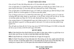 Quyết định 47/2009/QĐ-UBND nhiệm vụ quyền hạn cơ cấu Chi cục ATVSTP Bình Dương