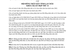 Nghị quyết 149/2009/NQ-HĐND mức chi cho công tác xây dựng văn bản quy phạm pháp luật Lai Châu
