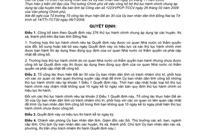 Quyết định 1948/QĐ-UBND công bố bộ thủ tục hành chính chung