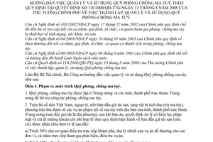 Thông tư liên tịch 144/2009/TTLT-BTC-BCA hướng dẫn việc quản lý và sử dụng quỹ phòng chống ma tuý theo quy định tại QĐ110/2008/QĐ-TTg