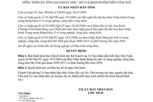 Quyết định 2165/QĐ-UBND Kế hoạch thực hiện nông nghiệp nông dân nông thôn