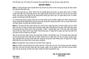 Quyết định 1820B/QĐ-UBND công bố bộ thủ tục hành chính chung áp dụng