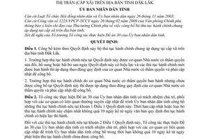 Quyết định 1821B/QĐ-UBND công bố bộ thủ tục hành chính chung