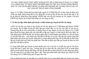 Chỉ thị 06/2009/CT-UBND triển khai Nghị quyết 33/2008/NQ-CP thực hiện thí điểm