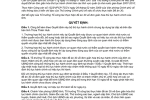 Quyết định 1439/QĐ-UBND công bố bộ thủ tục hành chính chung