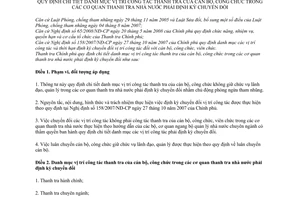 Thông tư 1680/2009/TT-TTCP danh mục vị trí công tác thanh tra cán bộ, công chức cơ quan thanh tra nhà nước định kỳ chuyển đổi