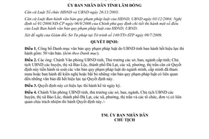 Quyết định 1642/QĐ-UBND năm 2009 công bố Danh mục văn bản hết hiệu lực Lâm Đồng